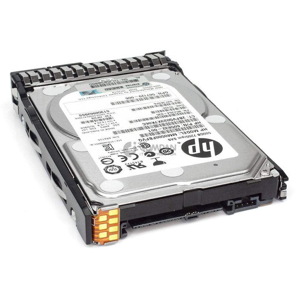 653953-001 HP HDD 500GB 7.2K SAS 6G 2.5" SFF HOT-SWAP